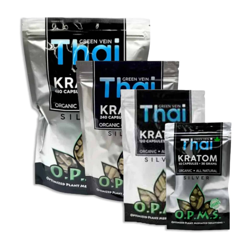 opms silver kratom capsules thai