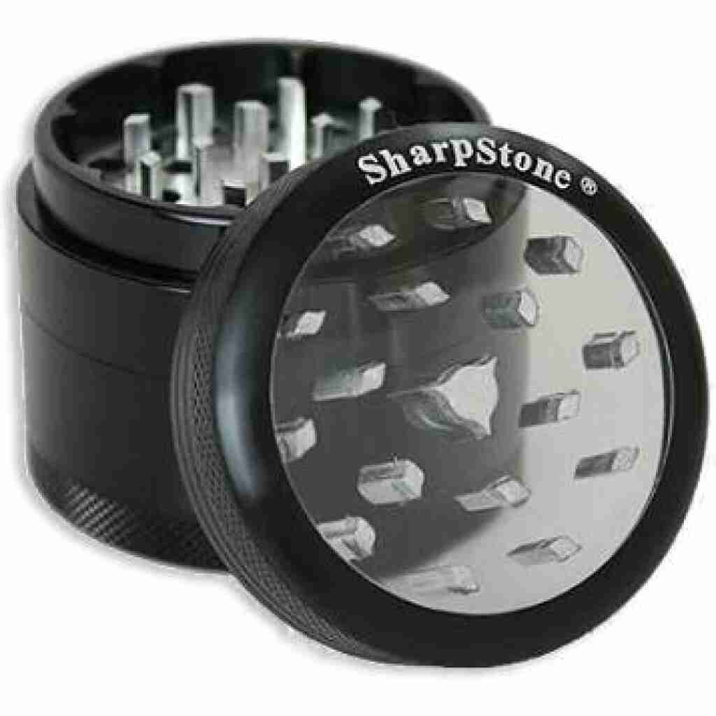 sharpstone grinder clear top 55mm 4pc black