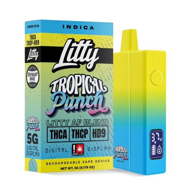 Litty AF Blend THCa Disposable Vape Pen 5g - Tropical Punch