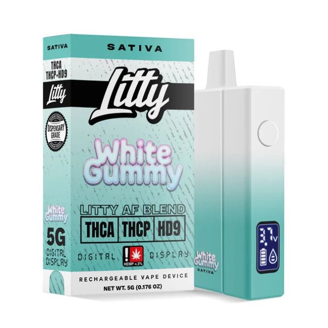 Litty AF Blend THCa Disposable Vape Pen 5g White Gummy