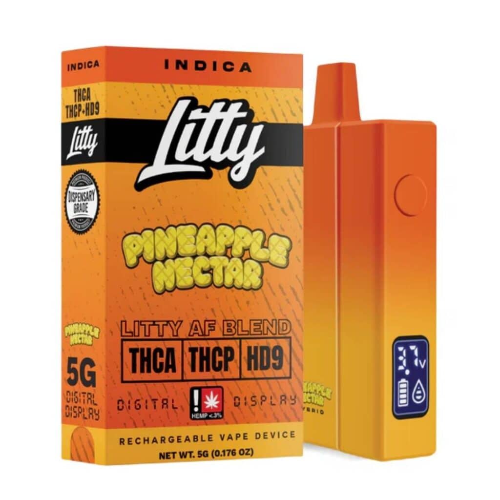 Litty AF Blend THCa Disposable Vape Pen 5g Pineapple Nectar