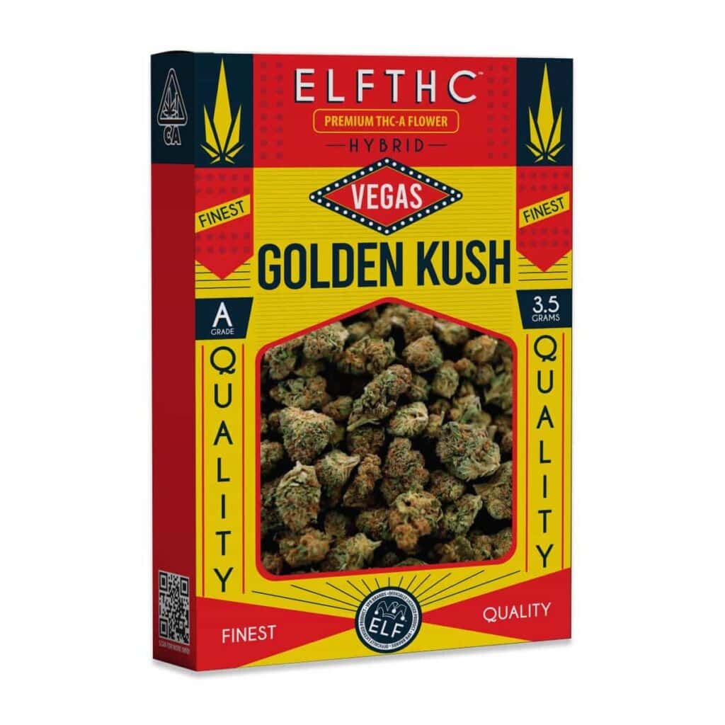 ELF THC Premium THCa Flower 3g Vegas Golden Kush