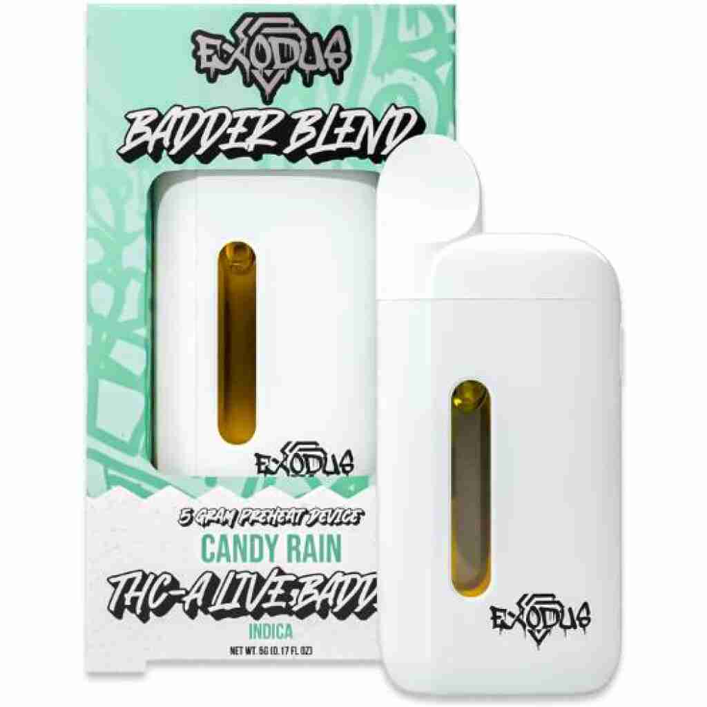 exodus badder blend thca disposable 5g candy rain