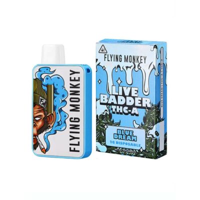 flying monkey thca live badder disposable 2g blue dream