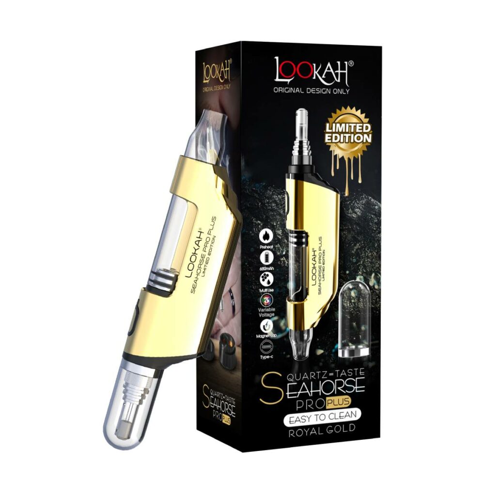 Lookah Seahorse Pro Plus Dab Pen Kit Royal Gold
