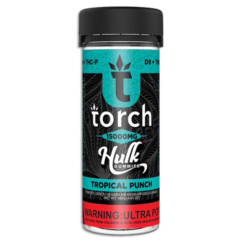 torch hulk gummies 15000mg 20pc tropical punch