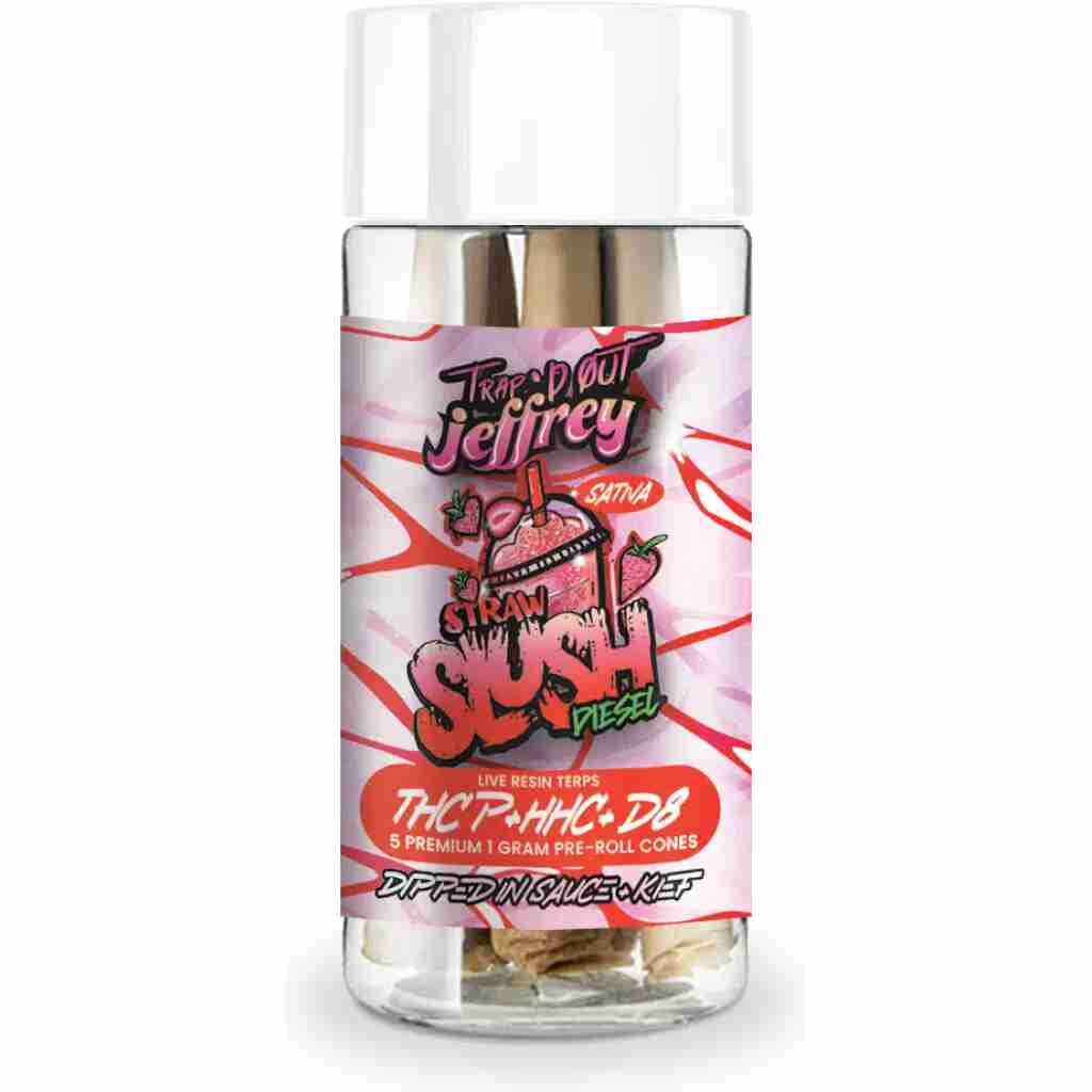 trapped jeffrey pre roll straw slush diesel