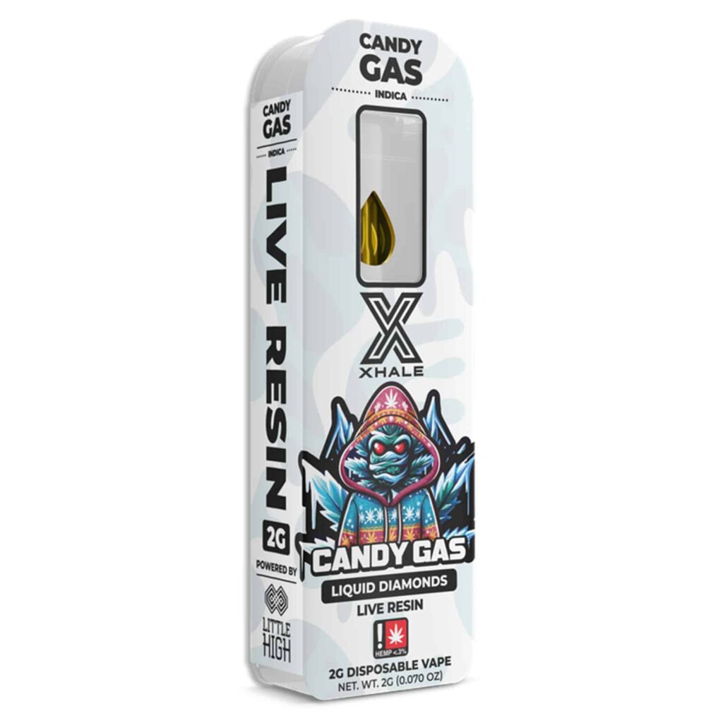 Xhale Live Resin THCa Liquid Diamonds Disposable 2g Candy Gas