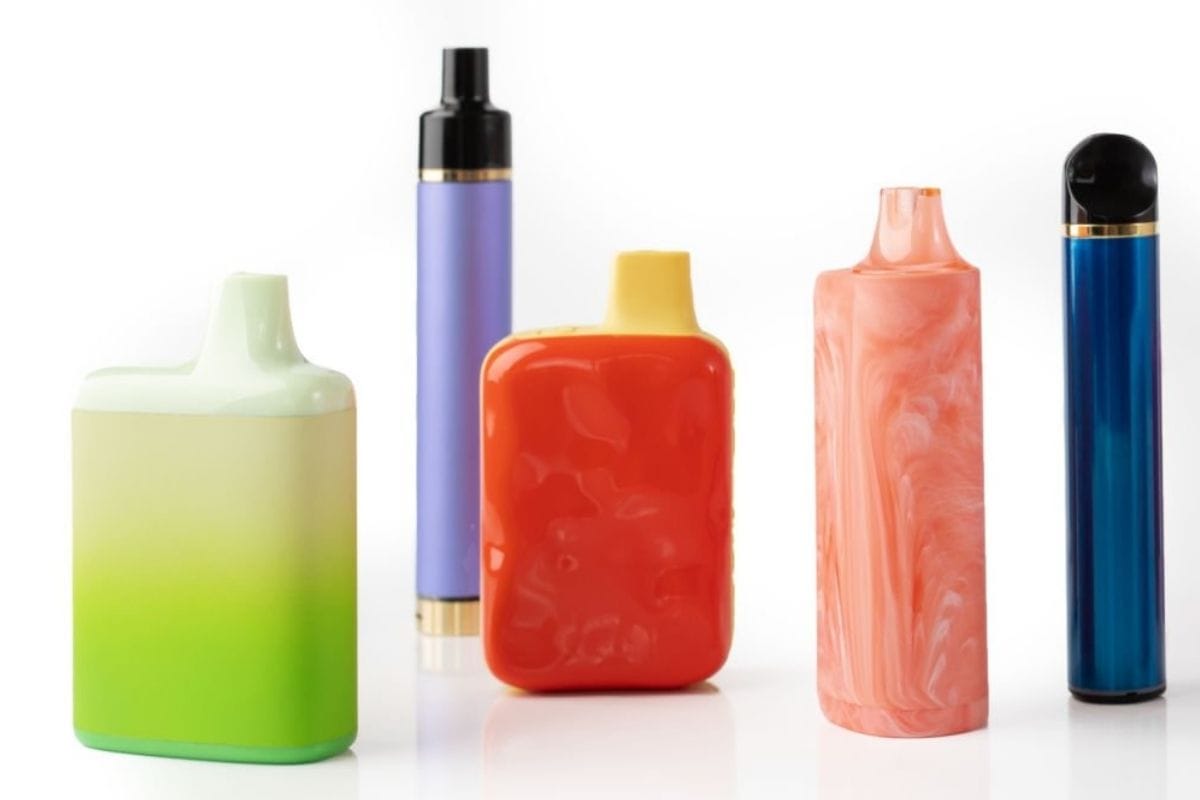 A collection of Delta-8 vape brands kept together