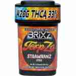 BRIXZ NYC TerpZa Exotic Terpene Infused THCa Premium Indoor Flower 4.20g Strawnanz.