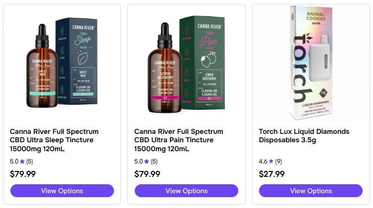Different CBD products for sale online