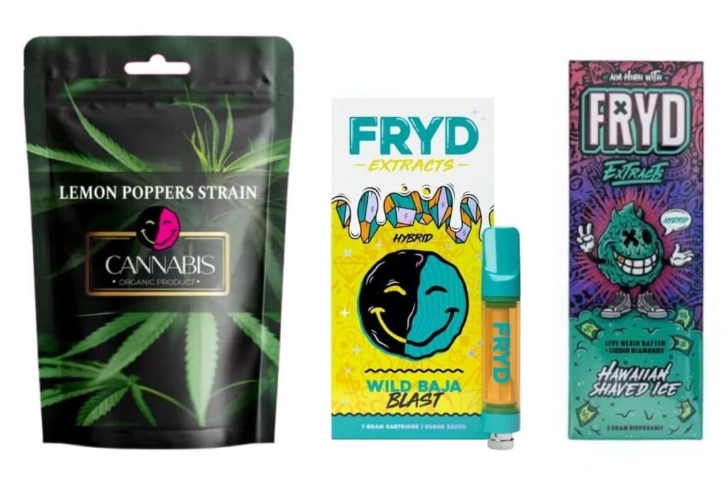 Different Fryd products kept with each other