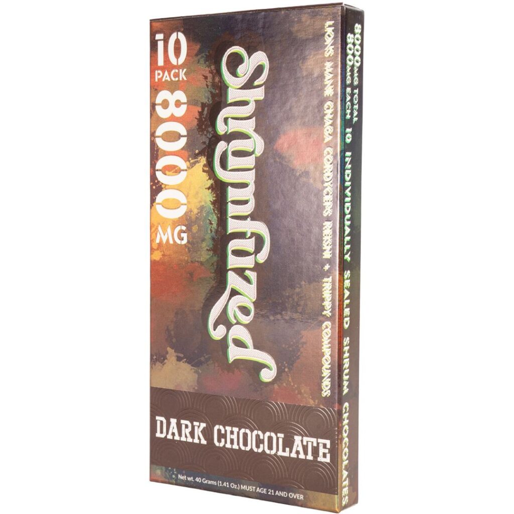 Shrumfuzed Nootropic Mushroom Gummies Dark Chocolate 10 piece