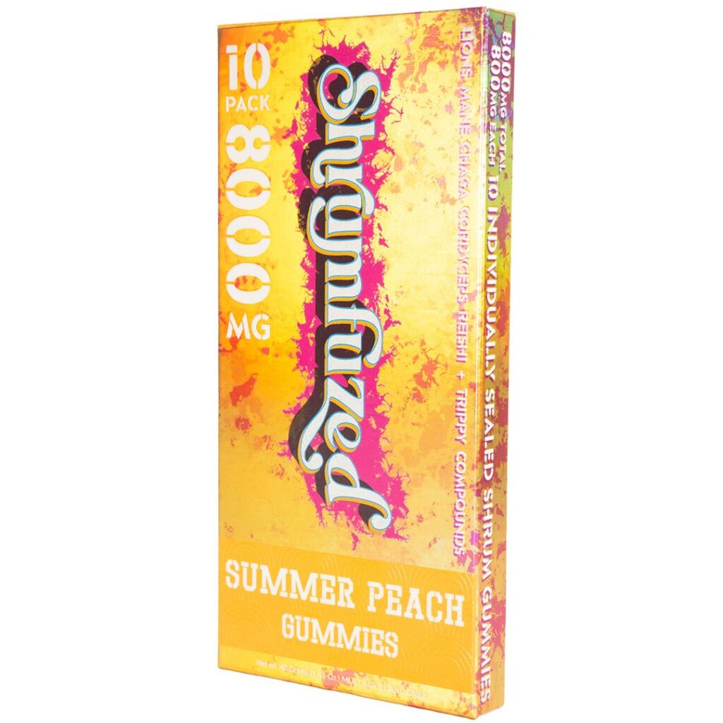 Shrumfuzed Nootropic Mushroom Gummies - Summer Peach 10 Pack