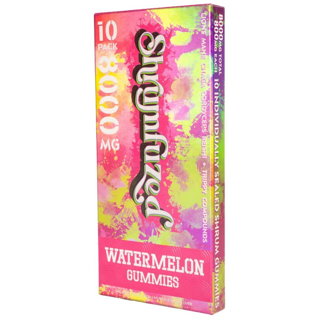 Shrumfuzed Nootropic Mushroom Gummies Watermelon 10 Pack