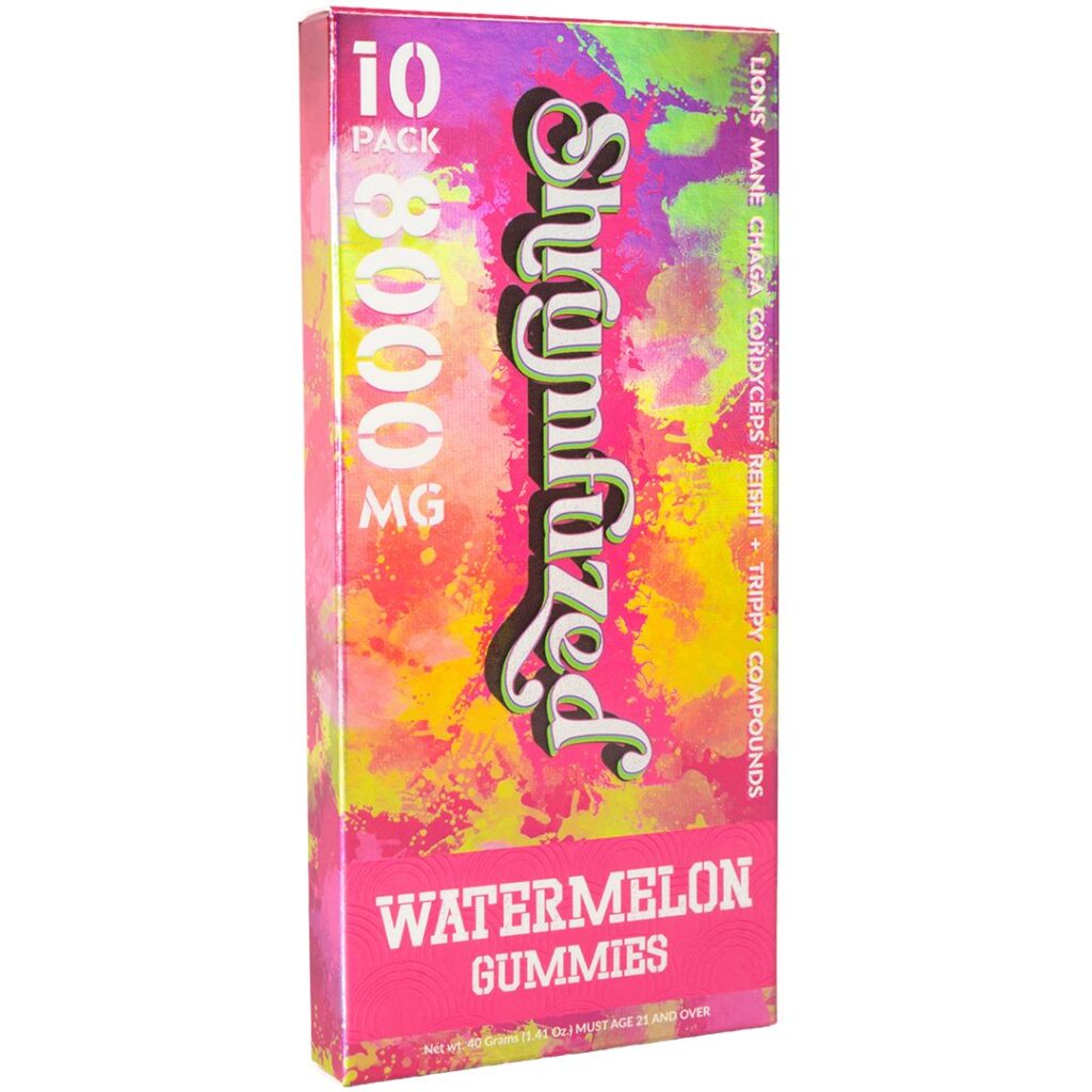 Shrumfuzed Nootropic Mushroom Gummies Watermelon 10 piece