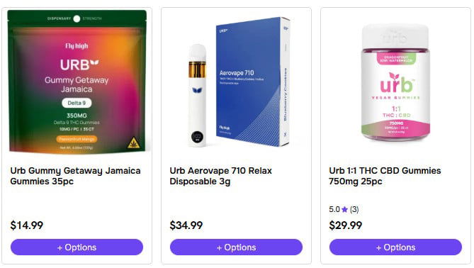 URB vape products available on sale