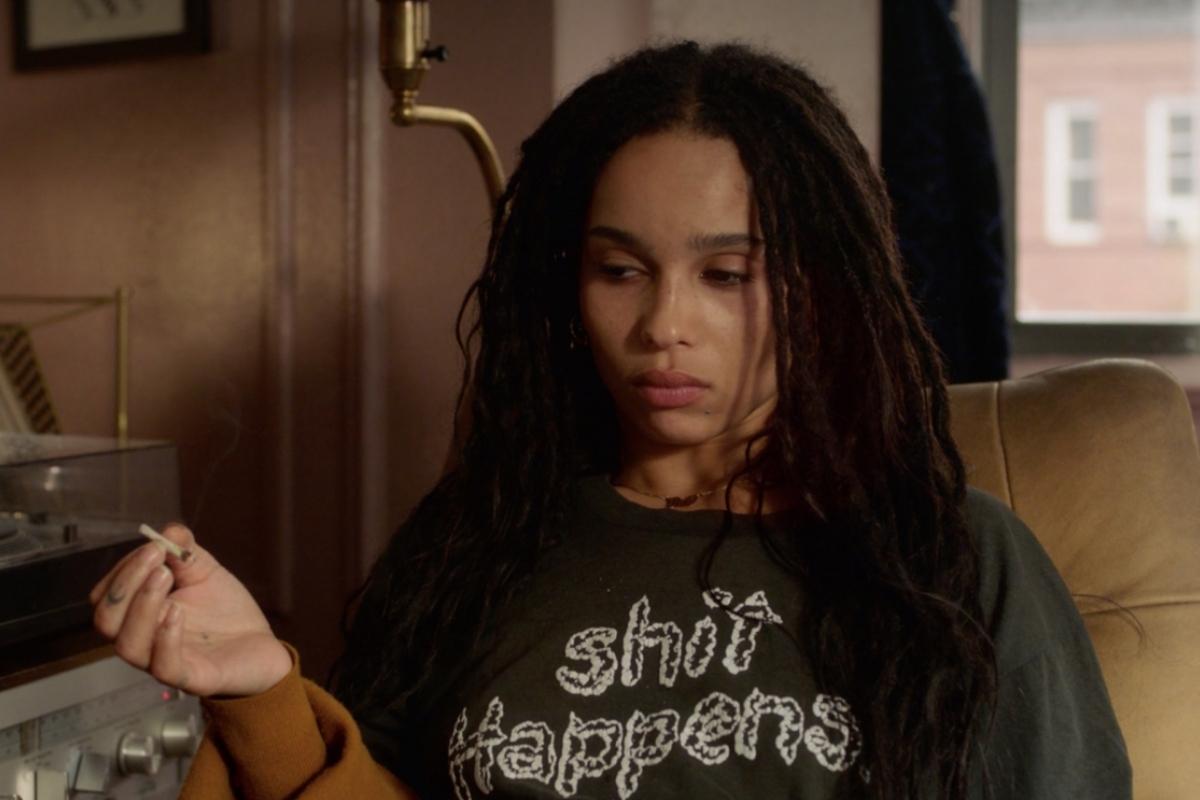 Zoë Kravitz smoking weed