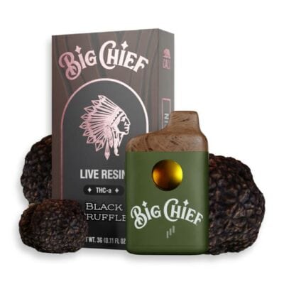 big chief thca disposable 3g black truffle