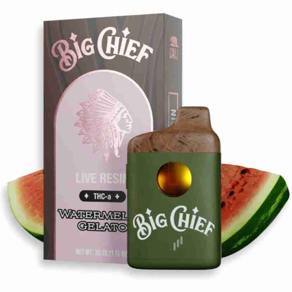 big chief thca disposable 3g watermelon gelato