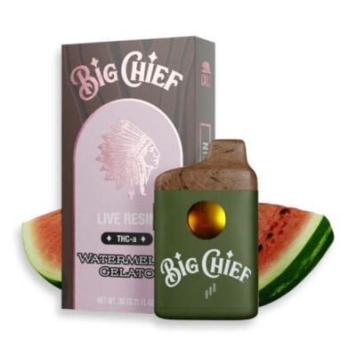 big chief thca disposable 3g watermelon gelato
