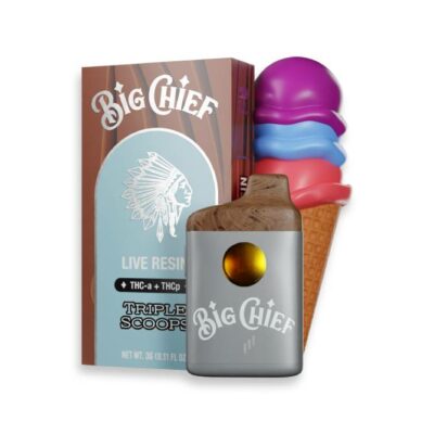 big chief thca thcp disposable 3g triple scoops
