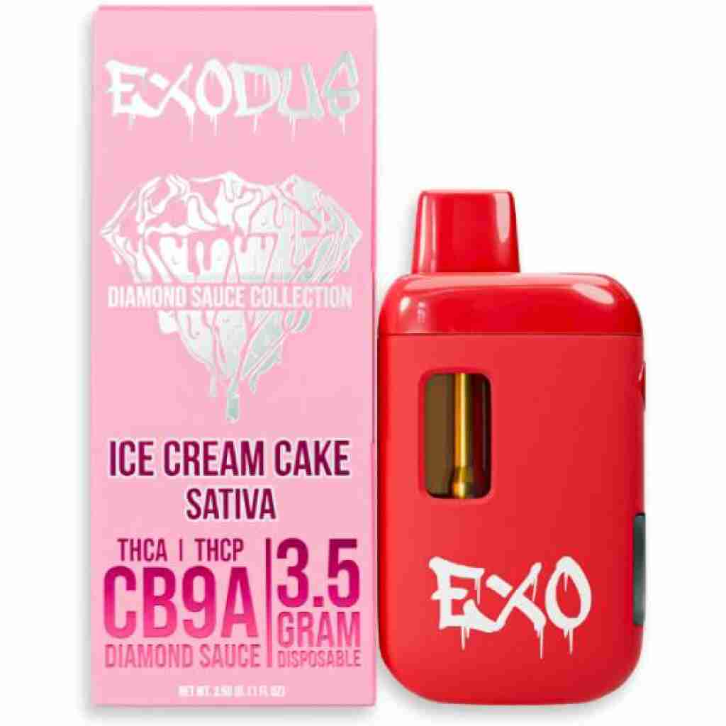 exodus giga bud cb9a thca disposable 3.5g ice cream cake