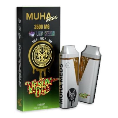 muha meds live resin disposable 3.5g venom og