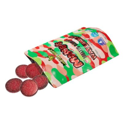 muha meds mambas melted diamonds gummies 10pc open