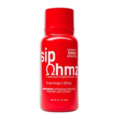 sip ohmz 7 hydroxy superior kratom shot 60mg fruit punch