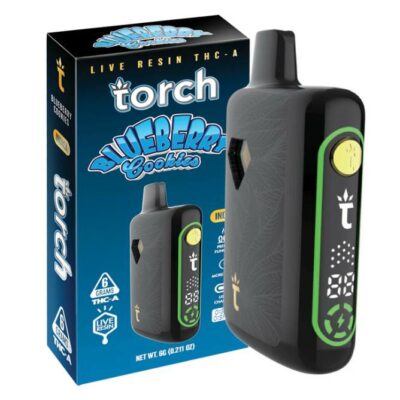 torch pulse live resin thca disposable 6g blueberry cookies