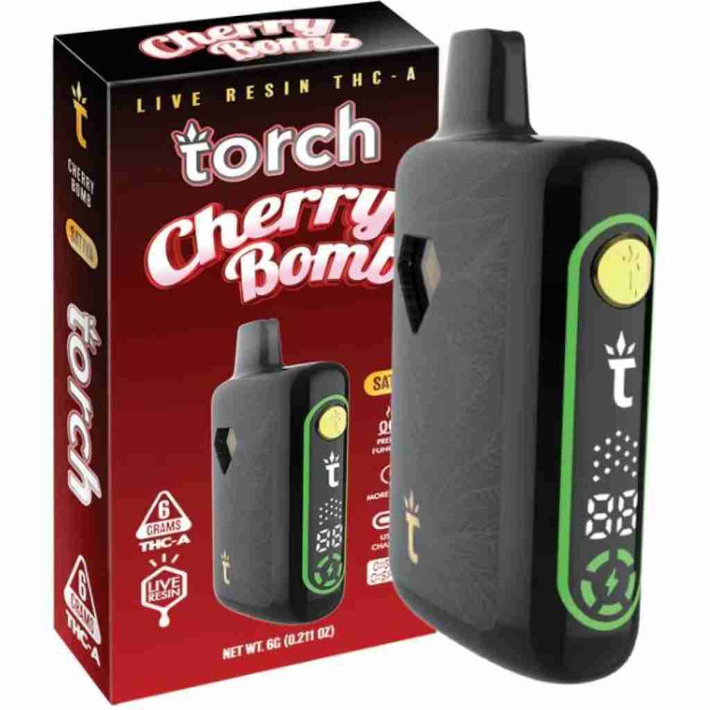 torch pulse live resin thca disposable 6g cherry bomb