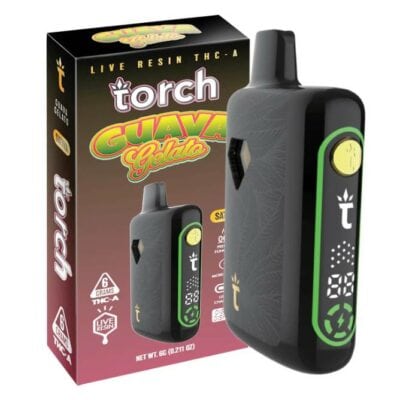 torch pulse live resin thca disposable 6g guava gelato
