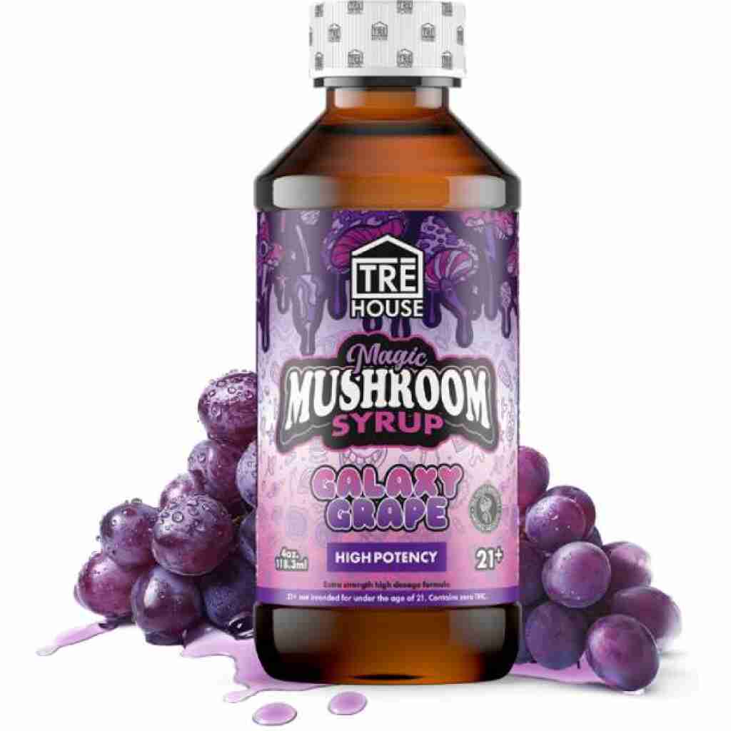 tre house mushroom syrup 4oz galaxy grape