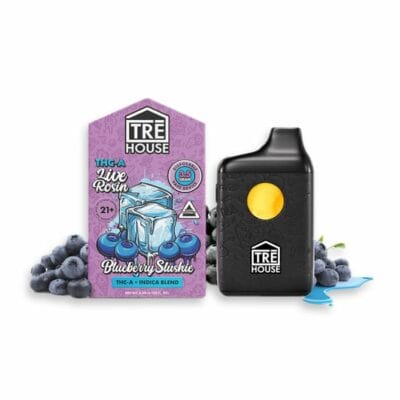tre house thca live rosin disposable 3g blueberry slushie