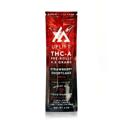 uplift thca prerolls 3pc strawberry shortcake