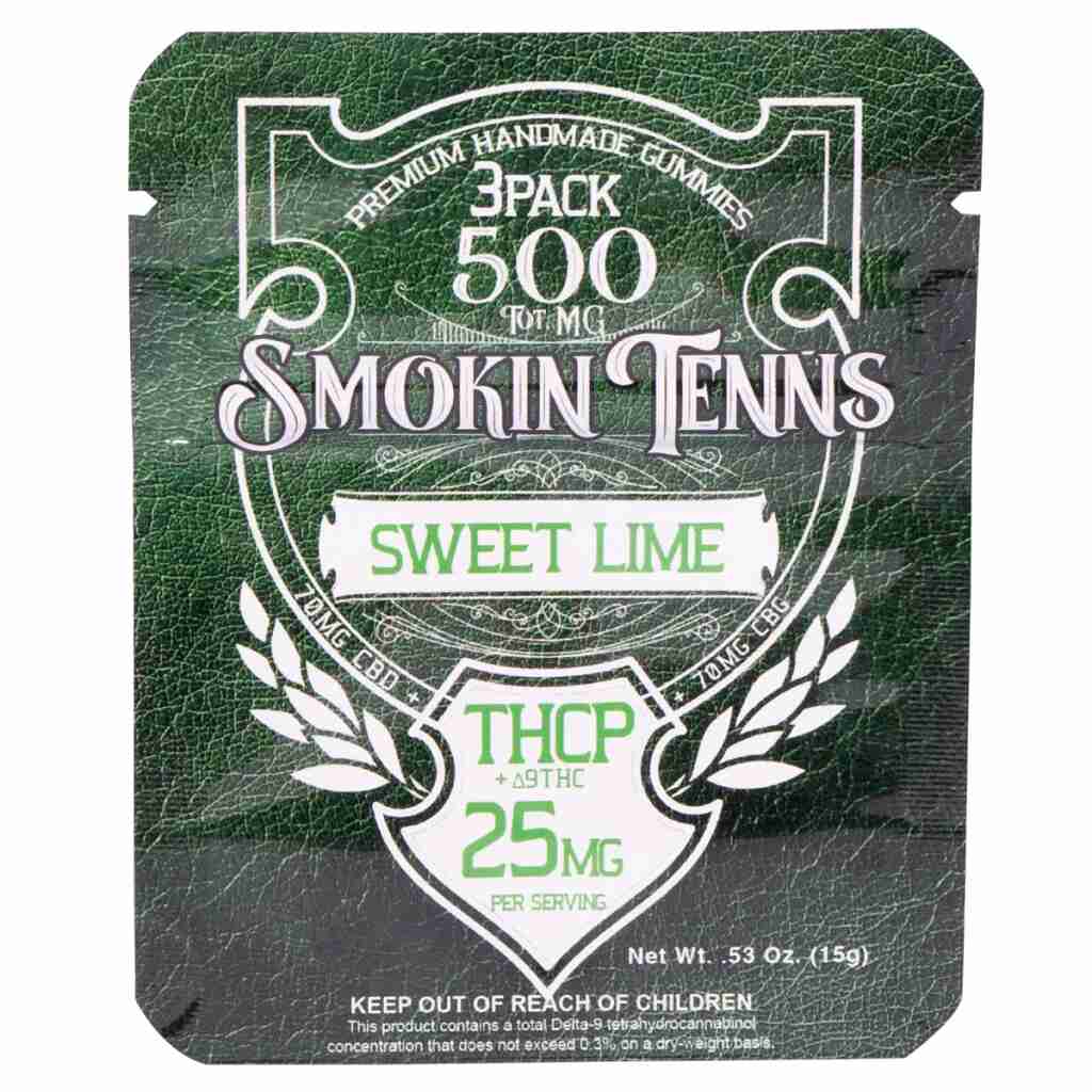 Smokin Tenns THCP Gummies 165mg 3pc Sweet Lime