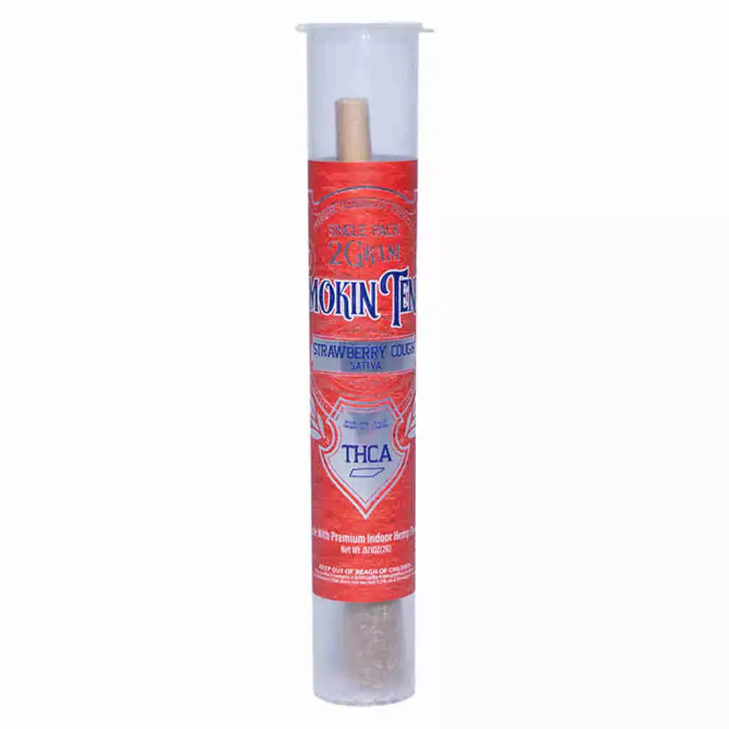 Smokin Tenns THCa Pre-Roll 2g – (Strawberry Cough)