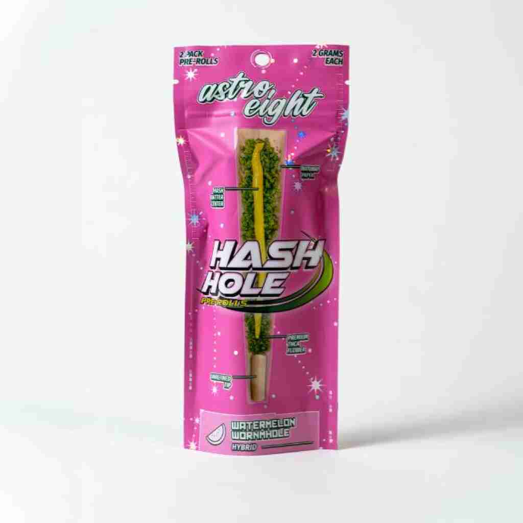 Astro Eight Hash Hole Pre-Rolls 4g 2pc Watermelon Wormhole
