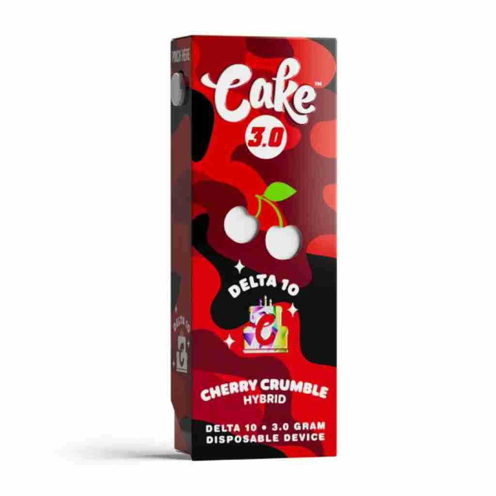 cake delta 10 disposable 3g cherry crumble