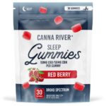 Canna River Broad Spectrum CBD Sleep Gummies 3000mg 30pc - Red Berry