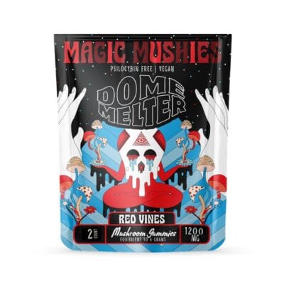 DomeMelter Magic Mushies Vegan Gummies 2pc Red Vines