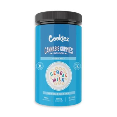 cookies signature blend cannabis gummies 2000mg 20pc cereal milk