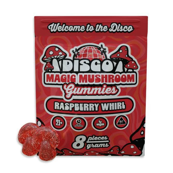disco magic mushroom 8pc raspberry whirl