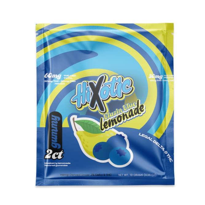 HiXotic Delta-9 THC Gummies 30mg 2pc Blue Lemonade