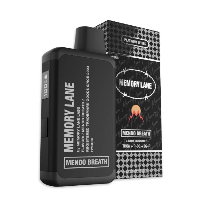 Memory Lane Platinum Series Disposable 3g Mendo Breath