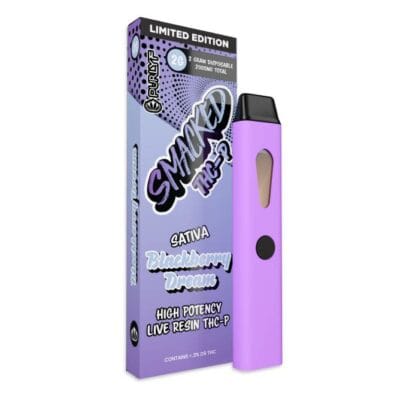 purlyf smacked thcp disposable 2g blackberry dream