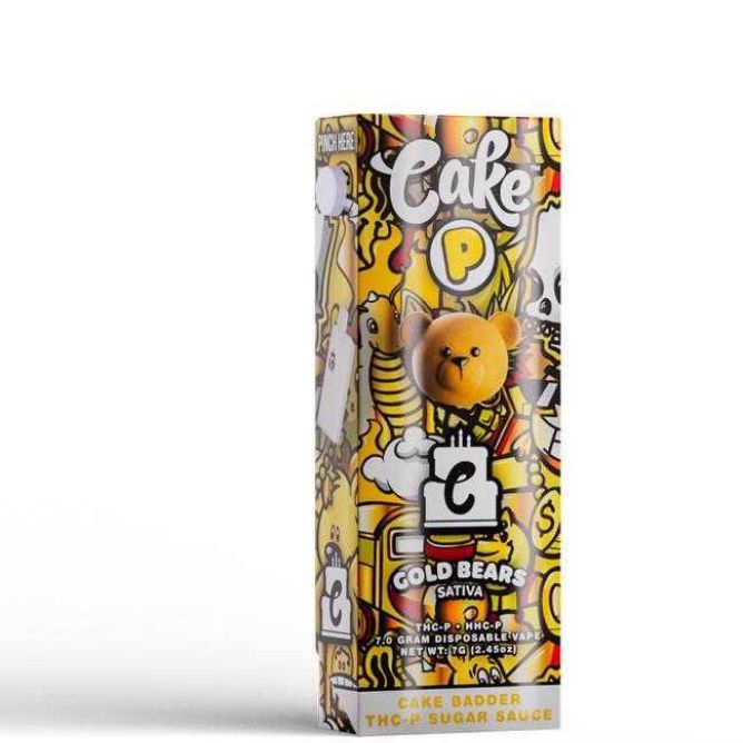Cake P Disposable Vape 7g Gold Bears