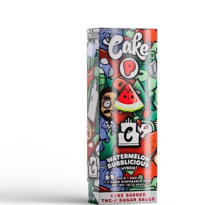 Cake P Disposable Vape 7g Watermelon Bubblicious