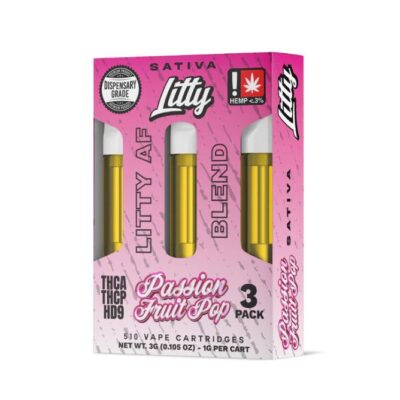 Litty AF Blend THCa Vape Cartridge 3g - Passion Fruit Pop